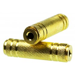 ADP 35MFFMN Pro.fi.con golden plated double female 3.5mm 3p stereo socket άριστης ποιότητας επίχρυσο μεταλλικός μετατροπέας θηλυκό σε θηλυκό φις